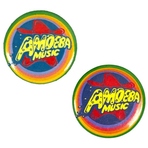 Amoeba Music Berkeley San Francisco CA 10 Tote Bag Button Postcard Sticker Lot - Picture 4 of 15